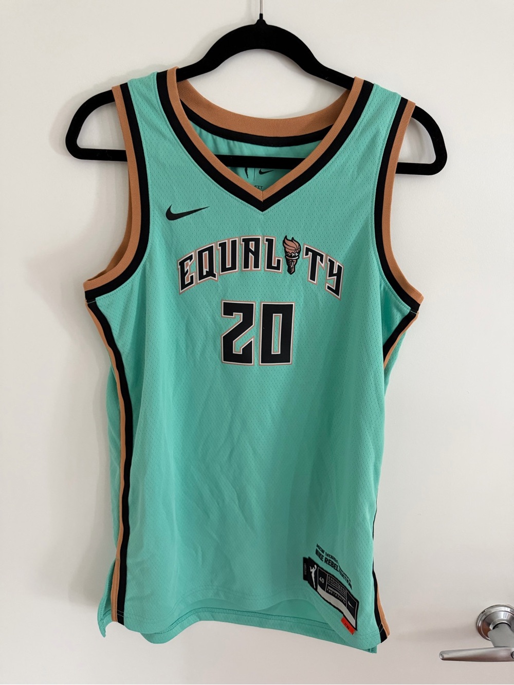 Nike Womens New York Liberty WNBA Sabrina Ionescu #20 Jersey Size S